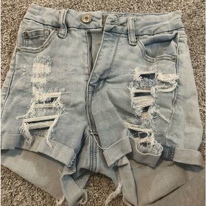 rue21 curvy jean shorts